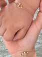 Gold Letter Baby Bracelet