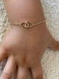 Gold Letter Baby Bracelet