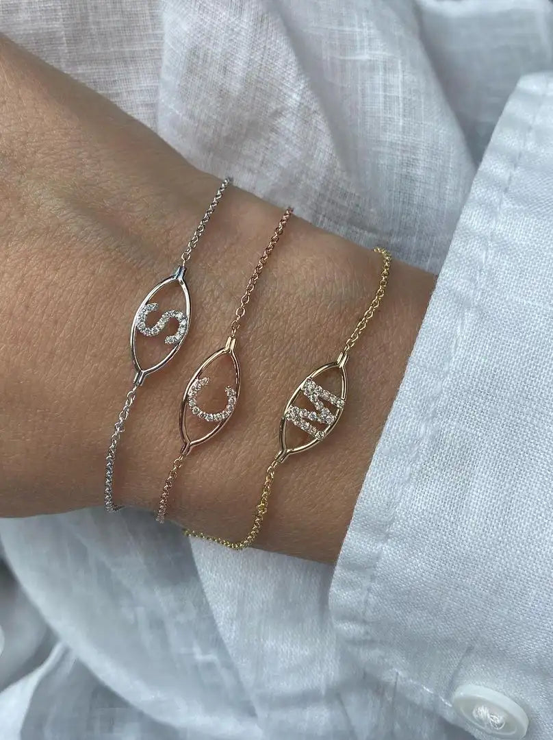 Gold Letter Bracelet