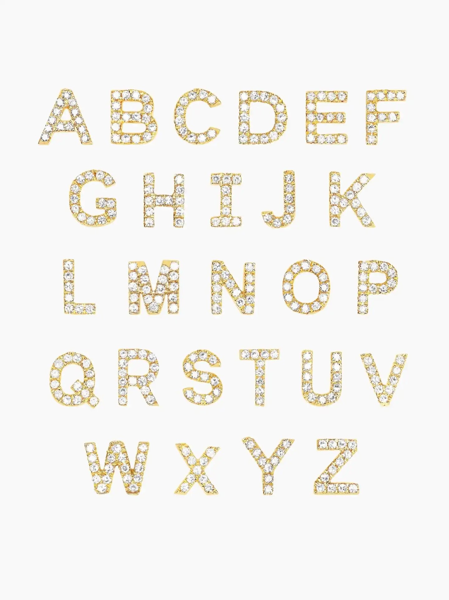 Gold Letter Ring