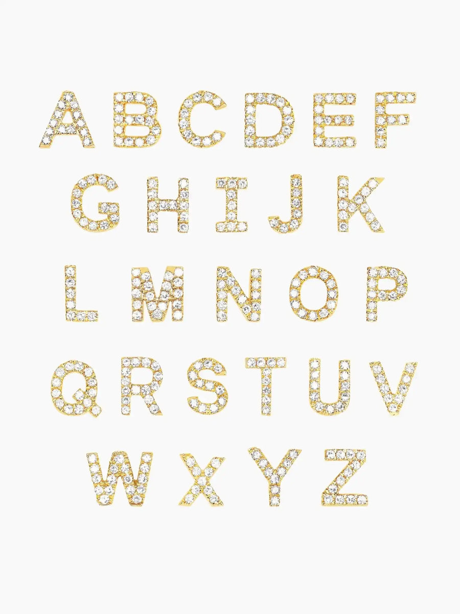 Gold Letter Ring