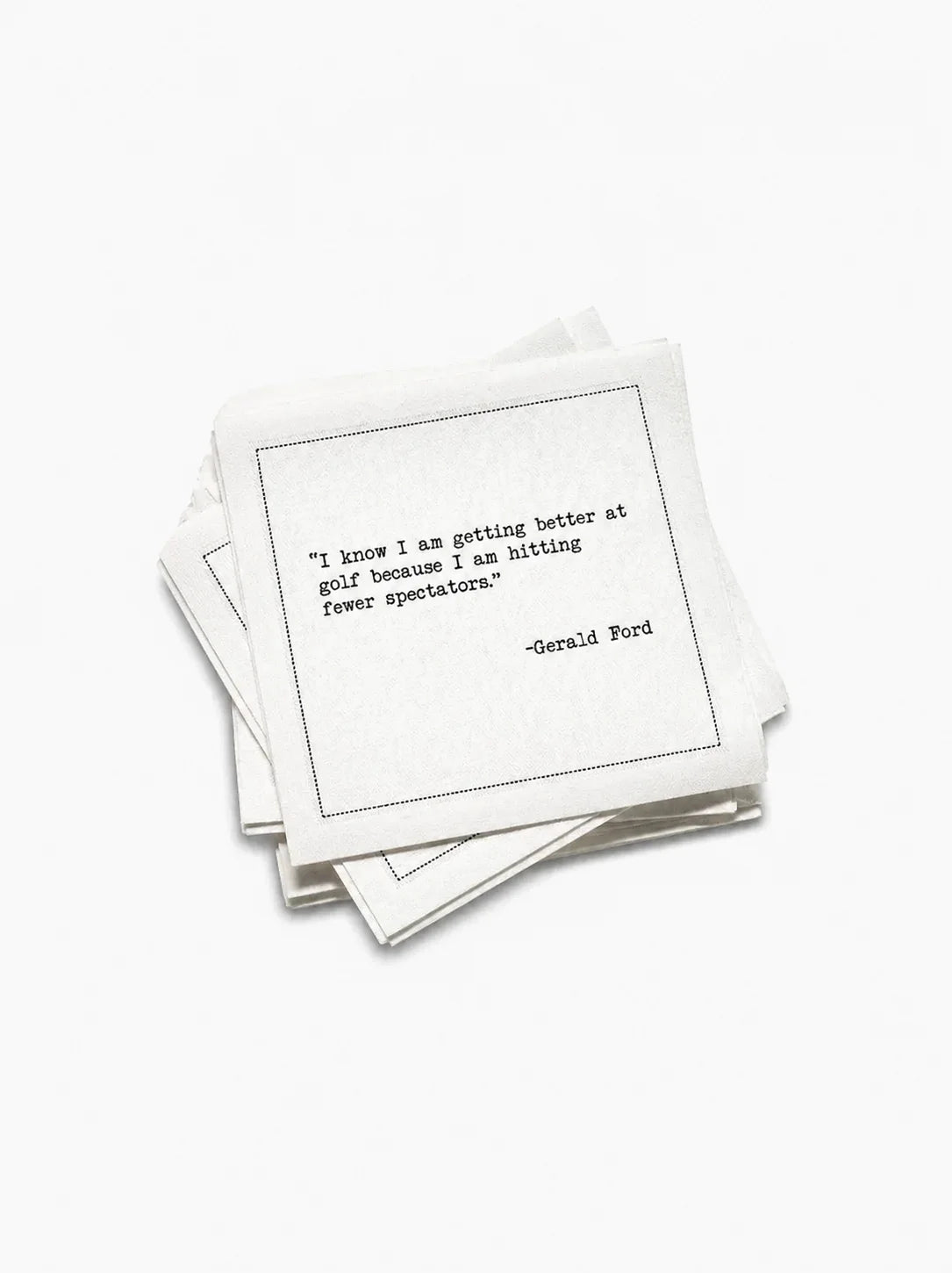Golf Humor Quotes Organic Cotton Cocktail Napkins
