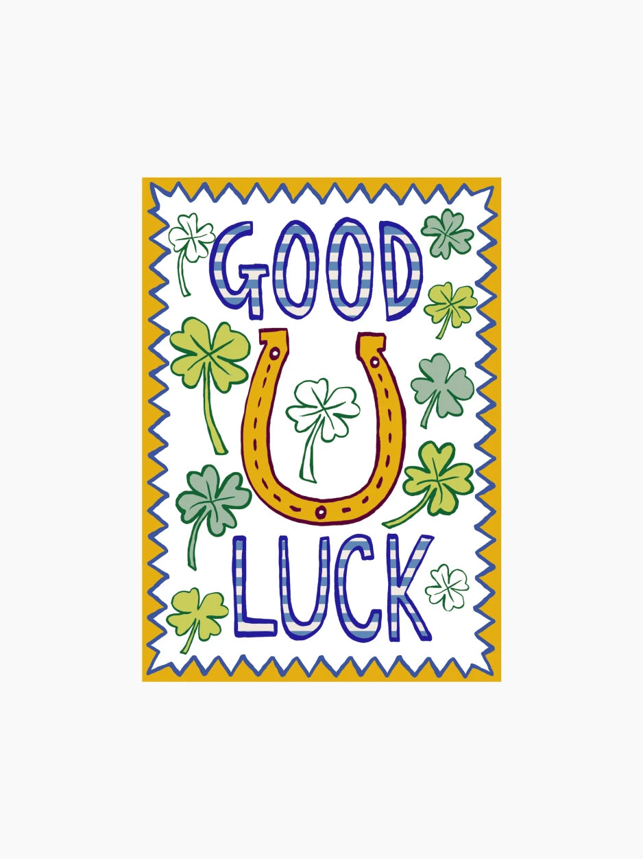 Good Luck Linen Tea Towel