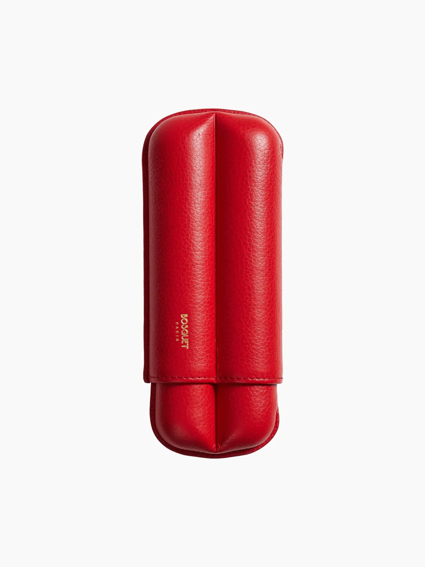 Red Grained Double Cigar Case