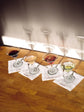 Gratitude Hemstitched Cocktail Linen Napkins Set of 4
