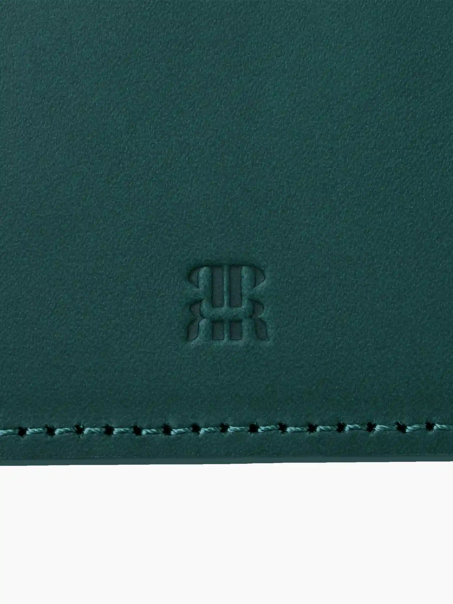 Green Leather Passport Holder