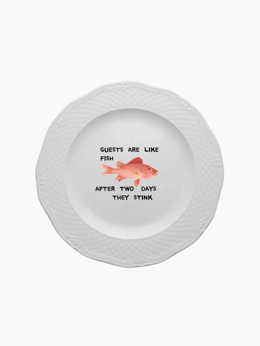 Guests Are Like Fish Plate