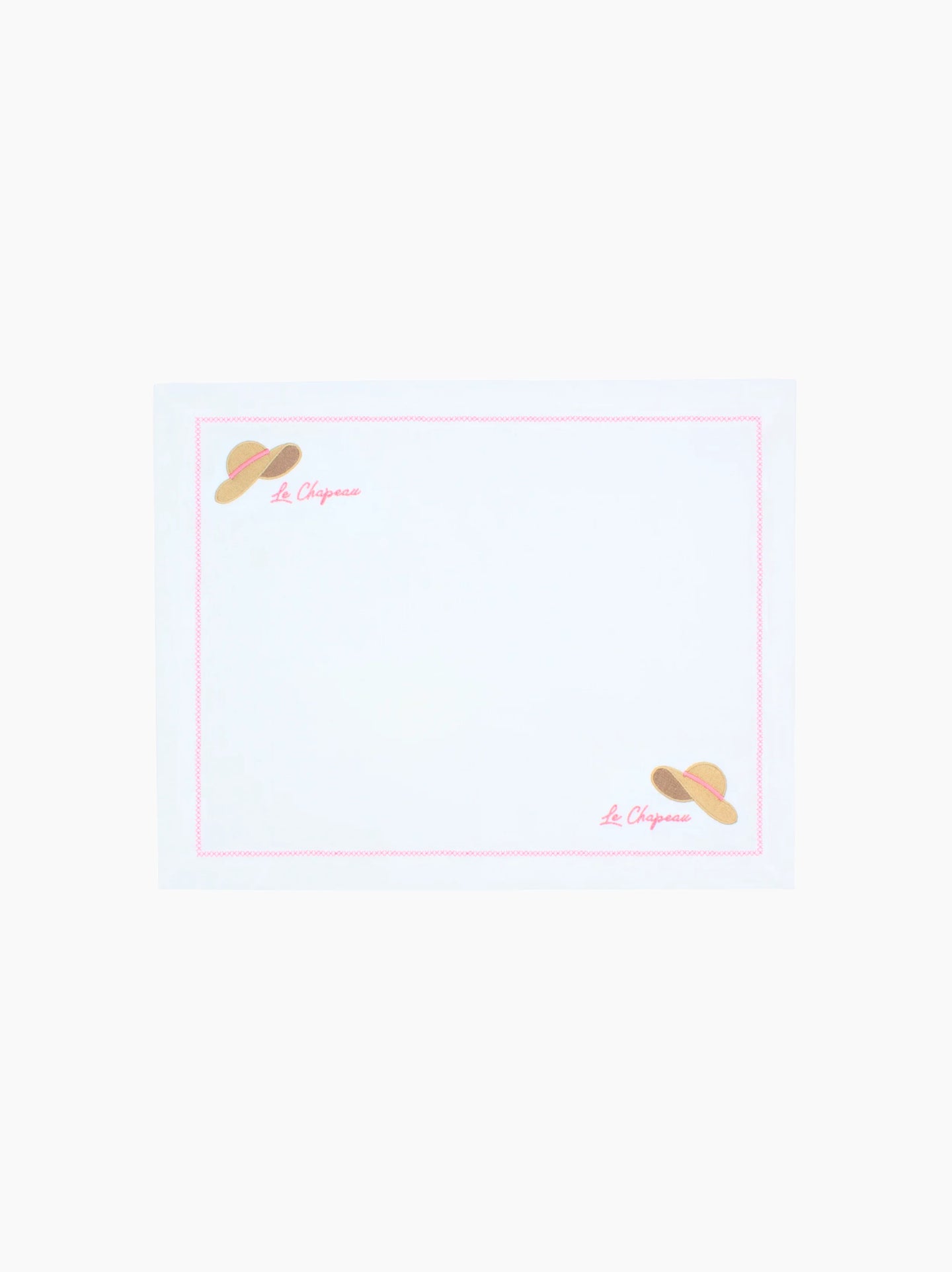 Le Chapeau The Hat Linen Placemat