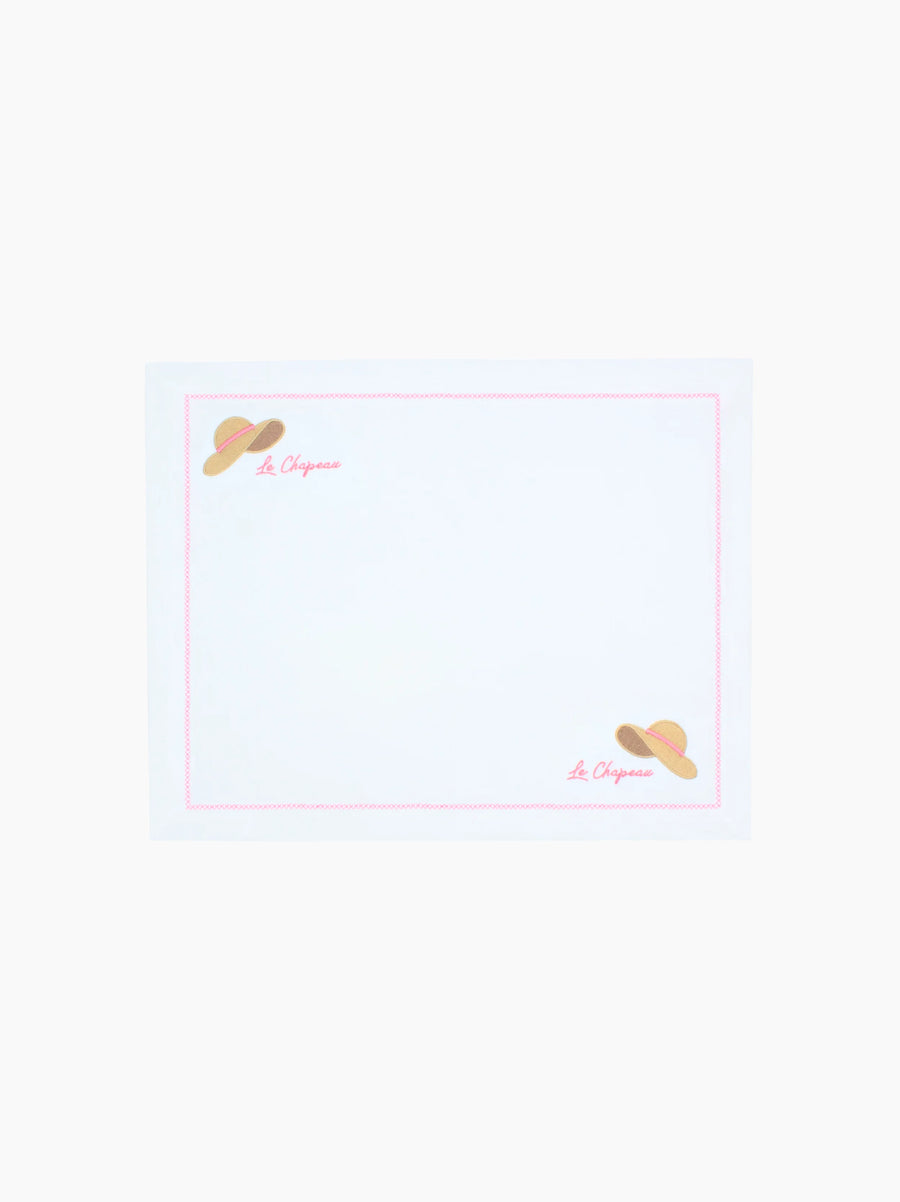Le Chapeau The Hat Linen Placemat