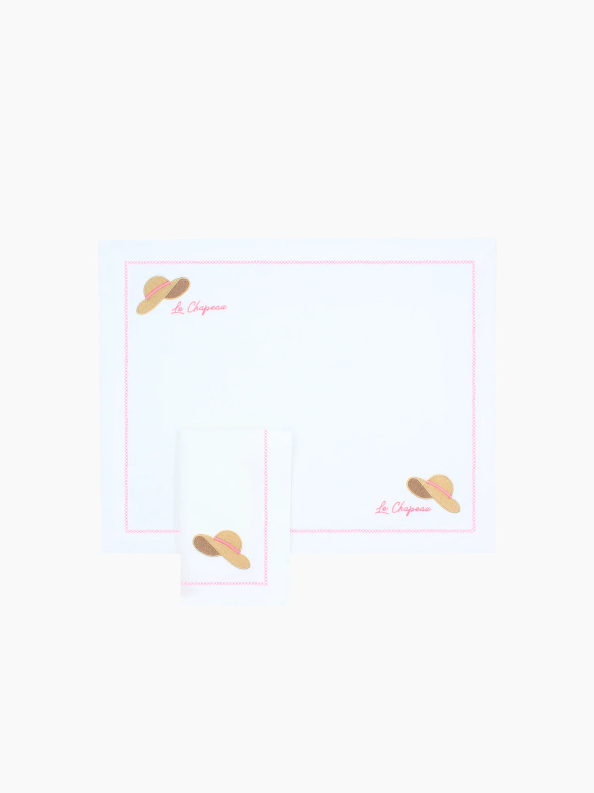 Le Chapeau The Hat Linen Placemat