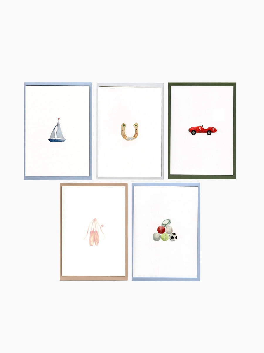 Hobbies Cards Pack of 5