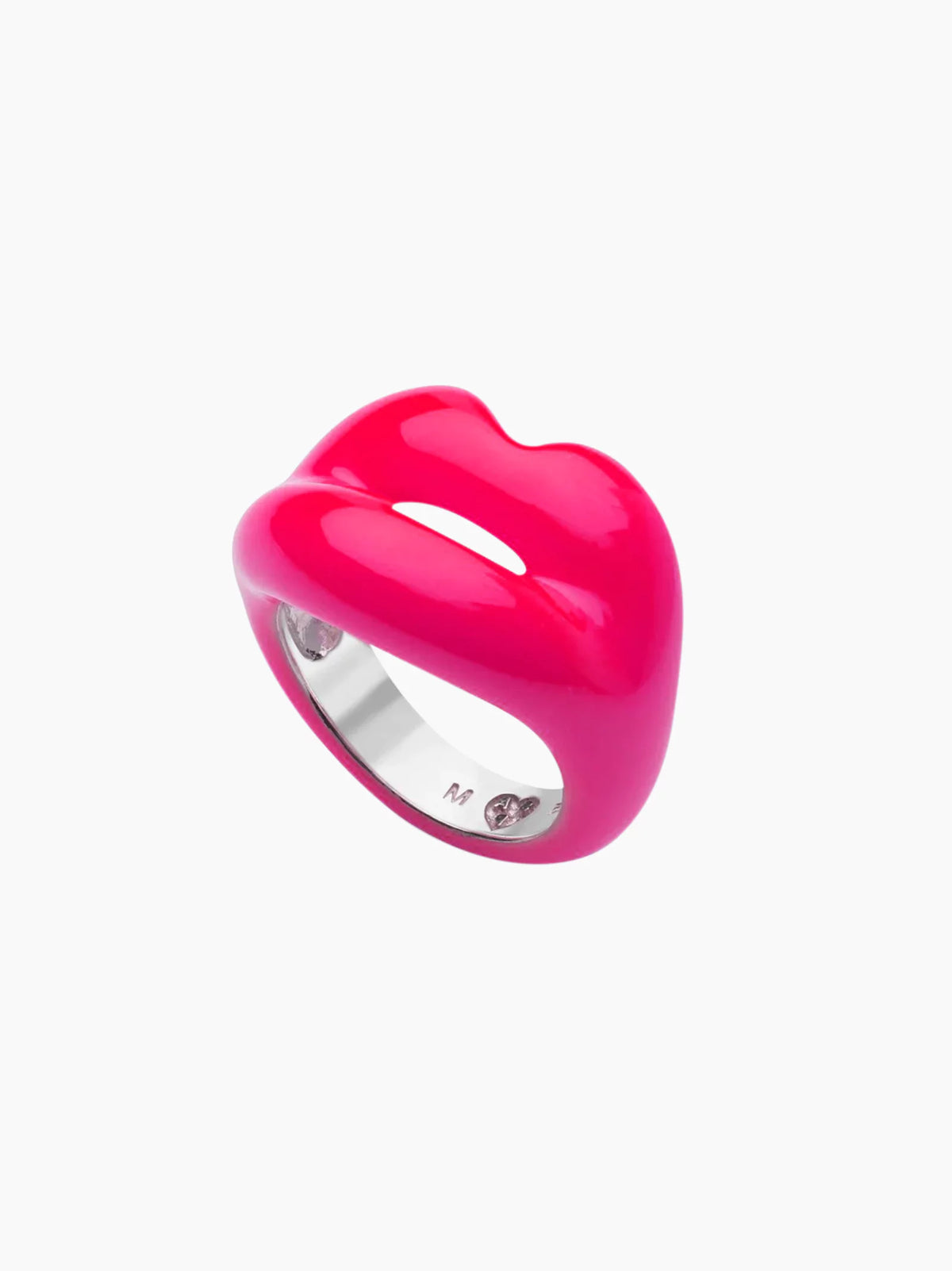 Neon Pink Lips Ring