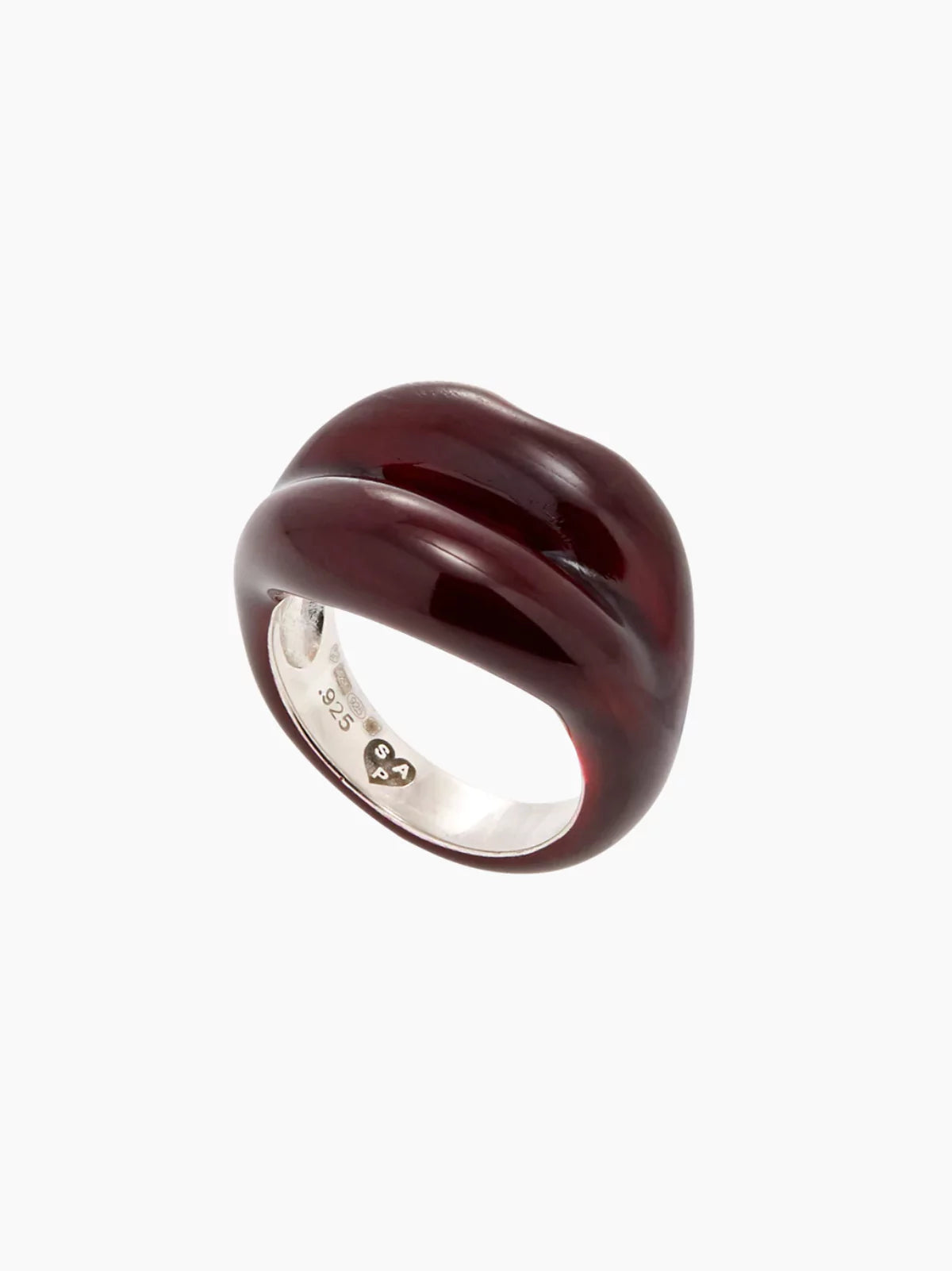 Black Cherry Lips Ring