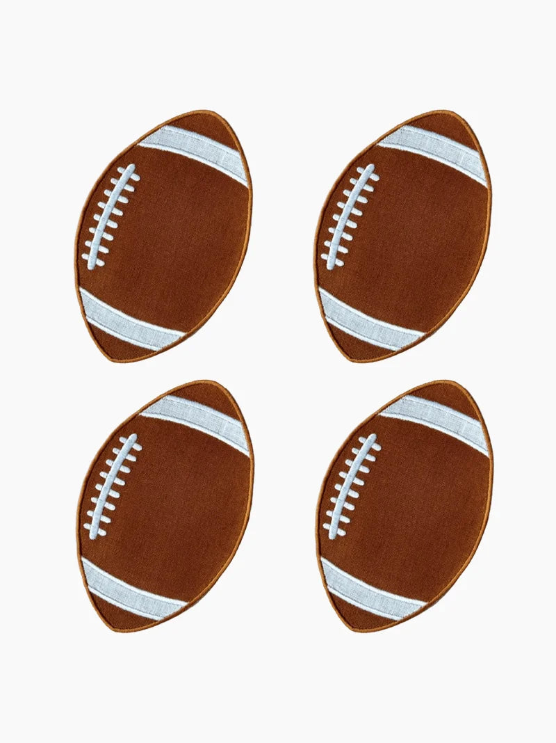 Football Cocktail Napkins Set