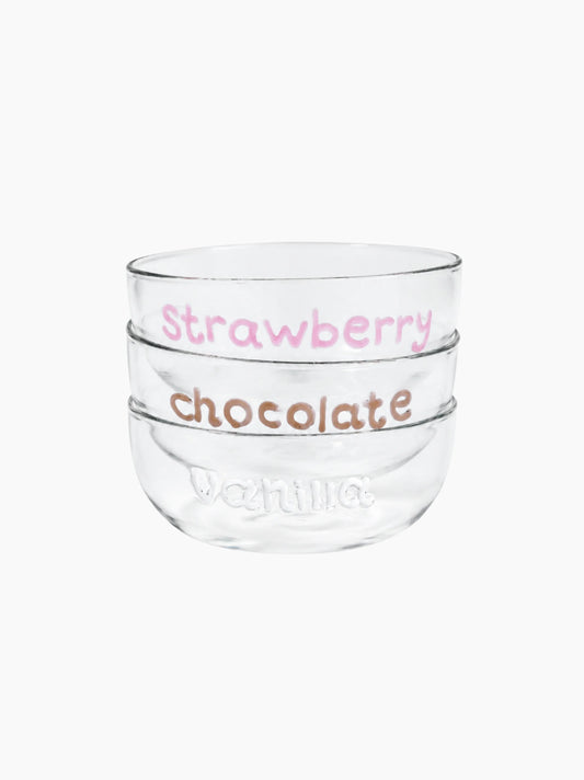Ice Cream Bowls Set of 3