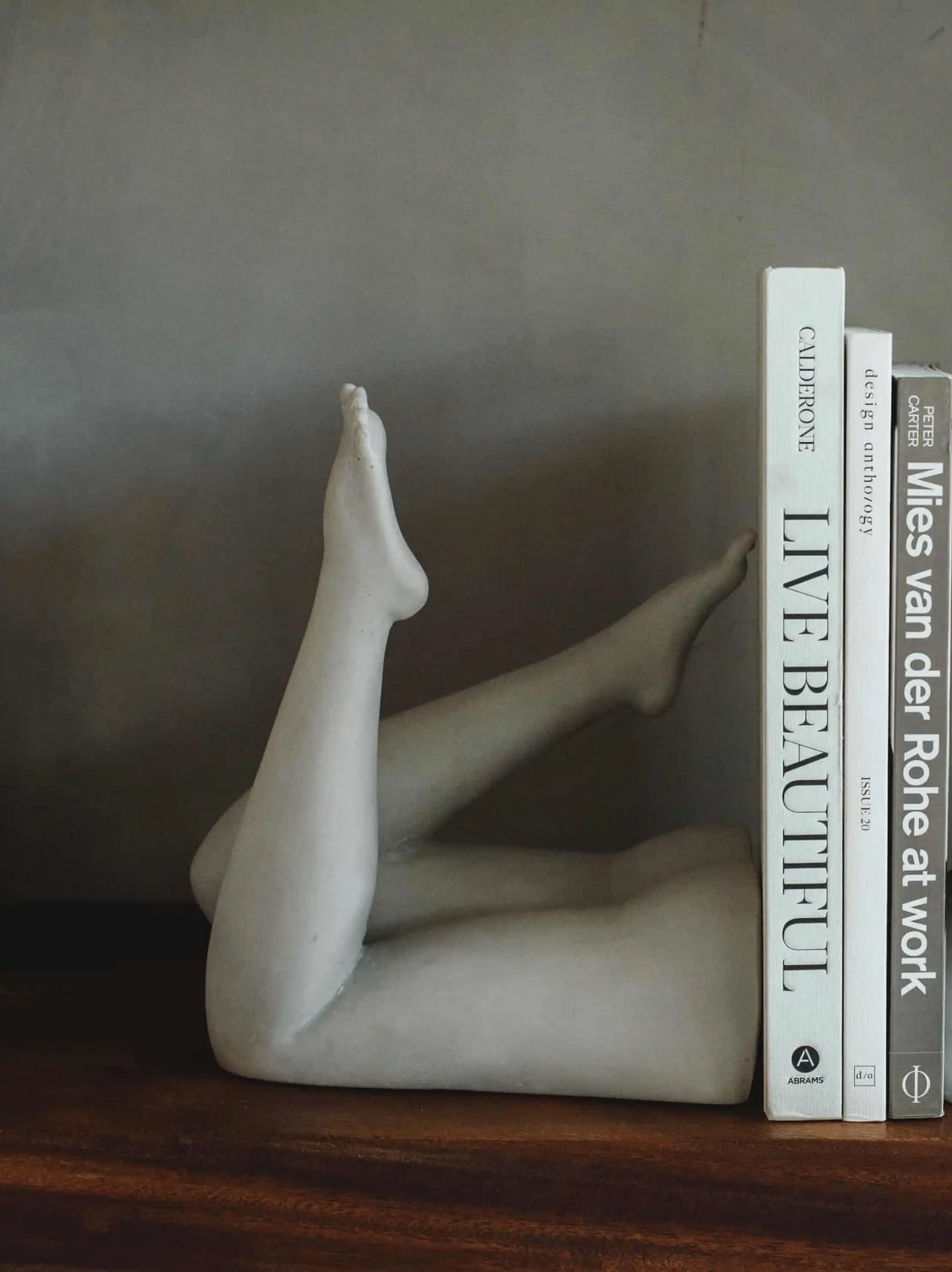 Stone Sculpture Pose Bookends