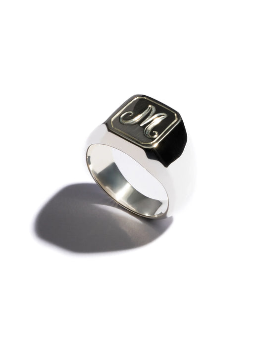 Isolde Emerald Signet Ring