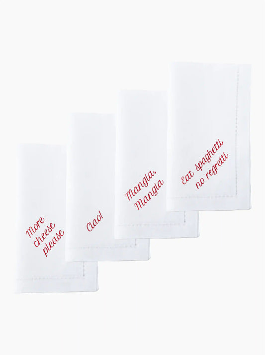 Italian Dinner Napkins Set of 4