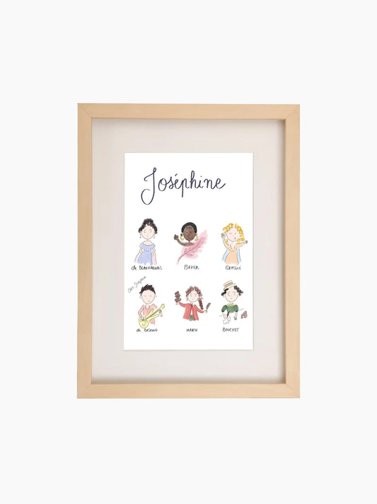 Joséphine Kids Art Print