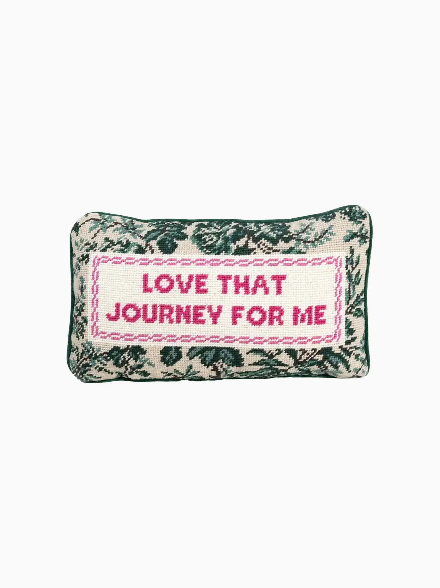 Love That Journey For Me Needlepoint Pillow