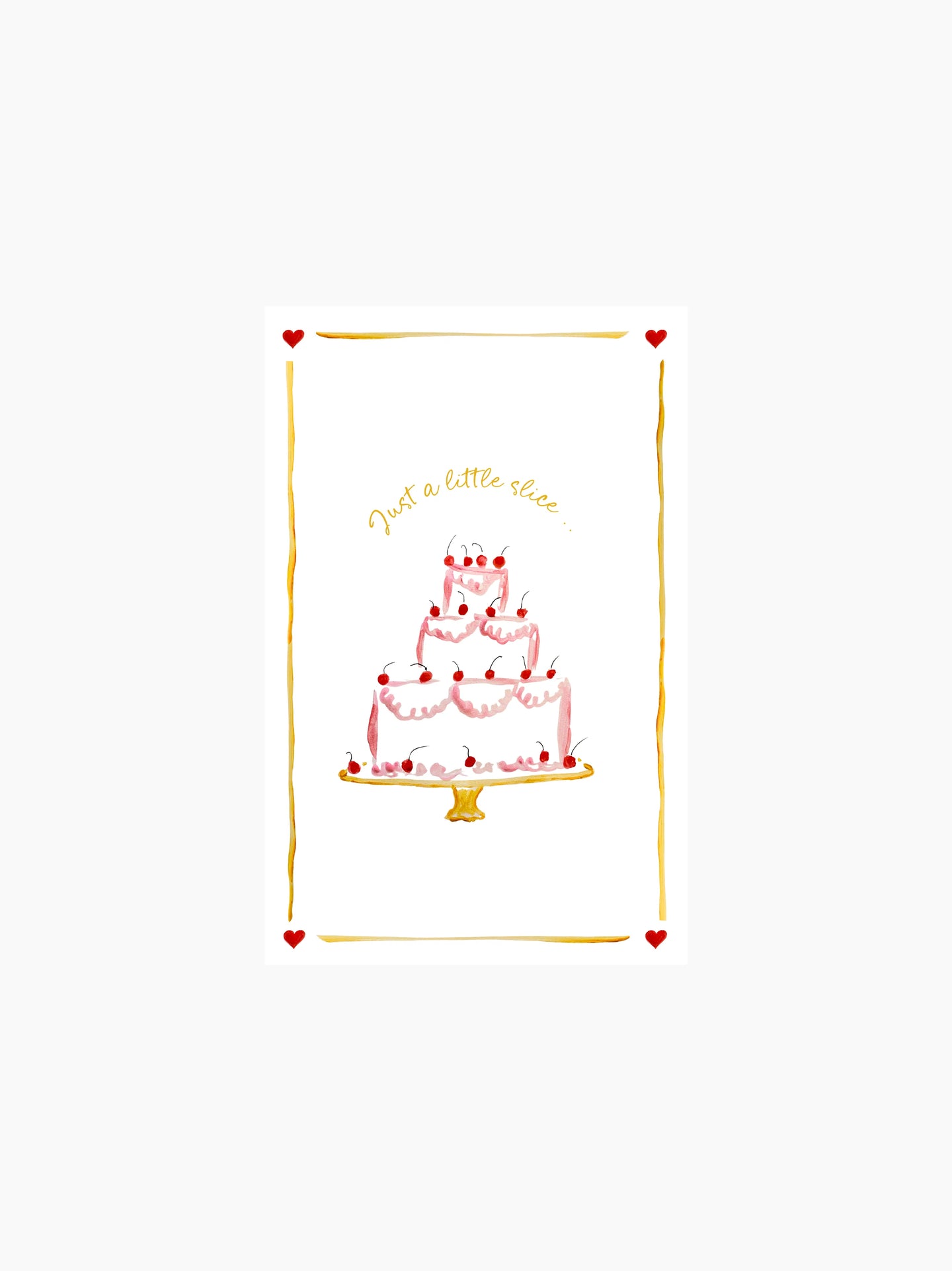 Just A Little Slice Tea Towel