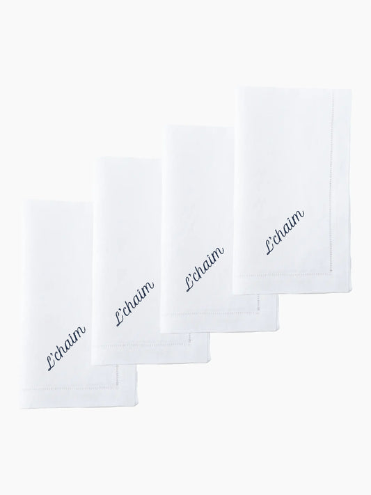 L'Chaim Dinner Napkins Set of 12