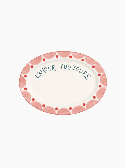 L’amour Toujours Oval Platter