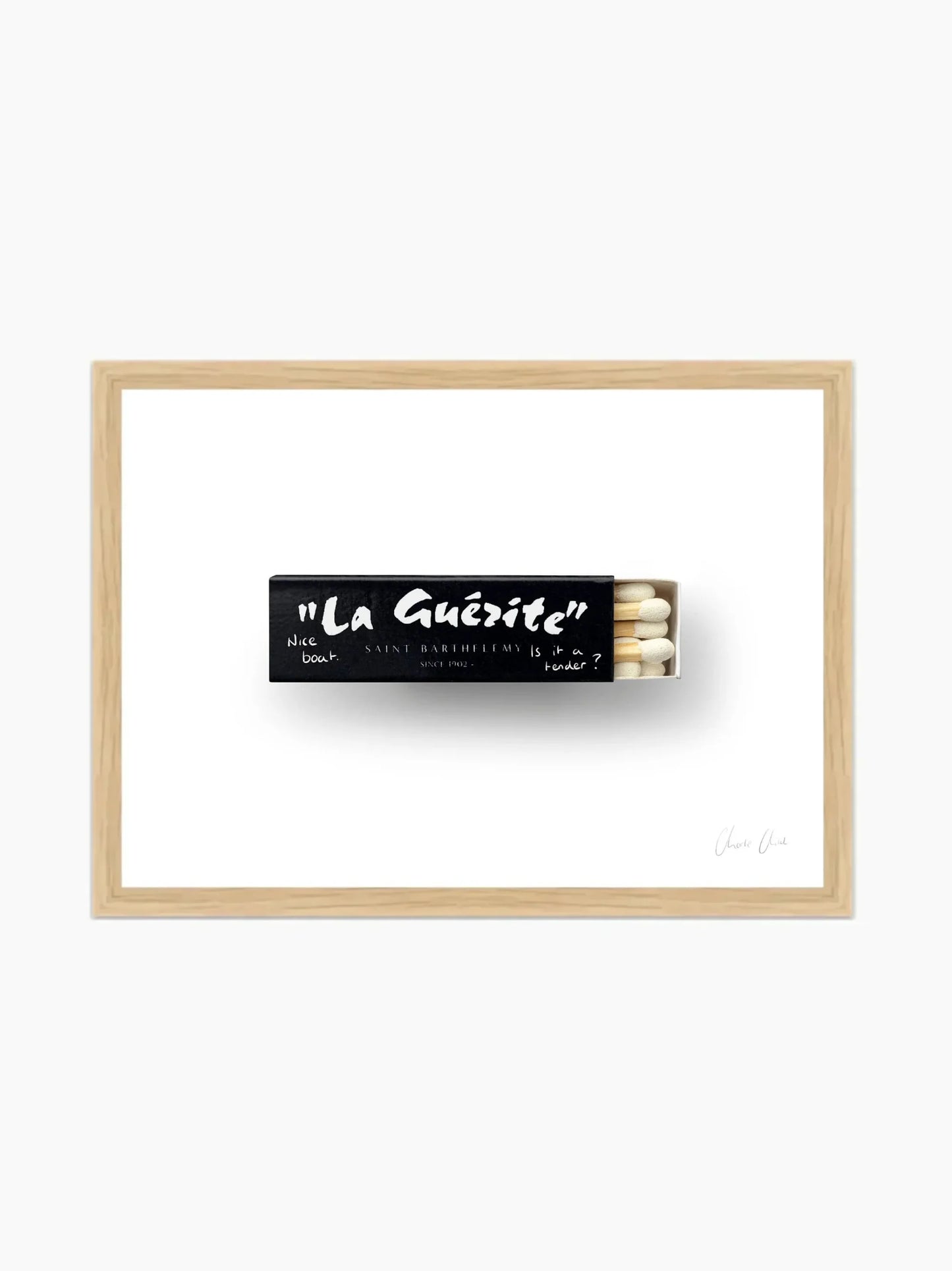 Matchbox at La Guerite Art Print