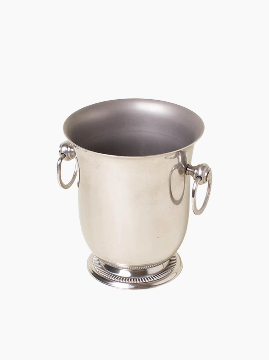 Brushed Silver Ice Bucket