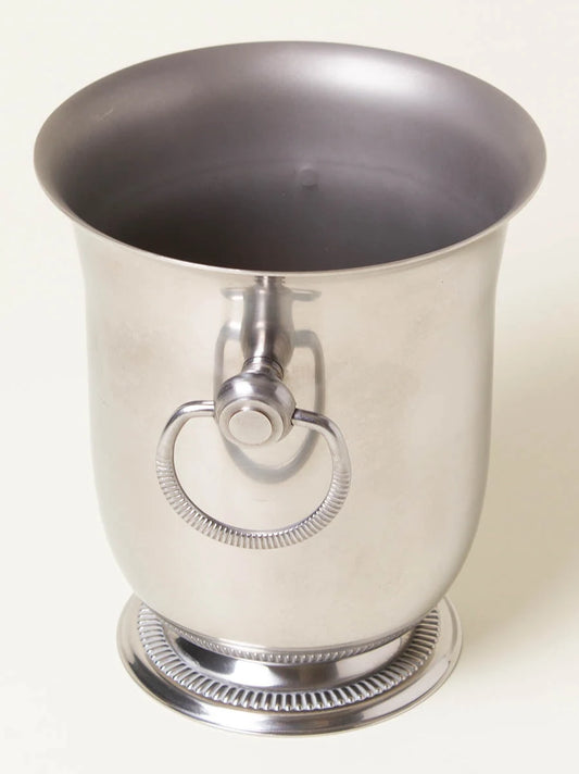 Brushed Silver Ice Bucket