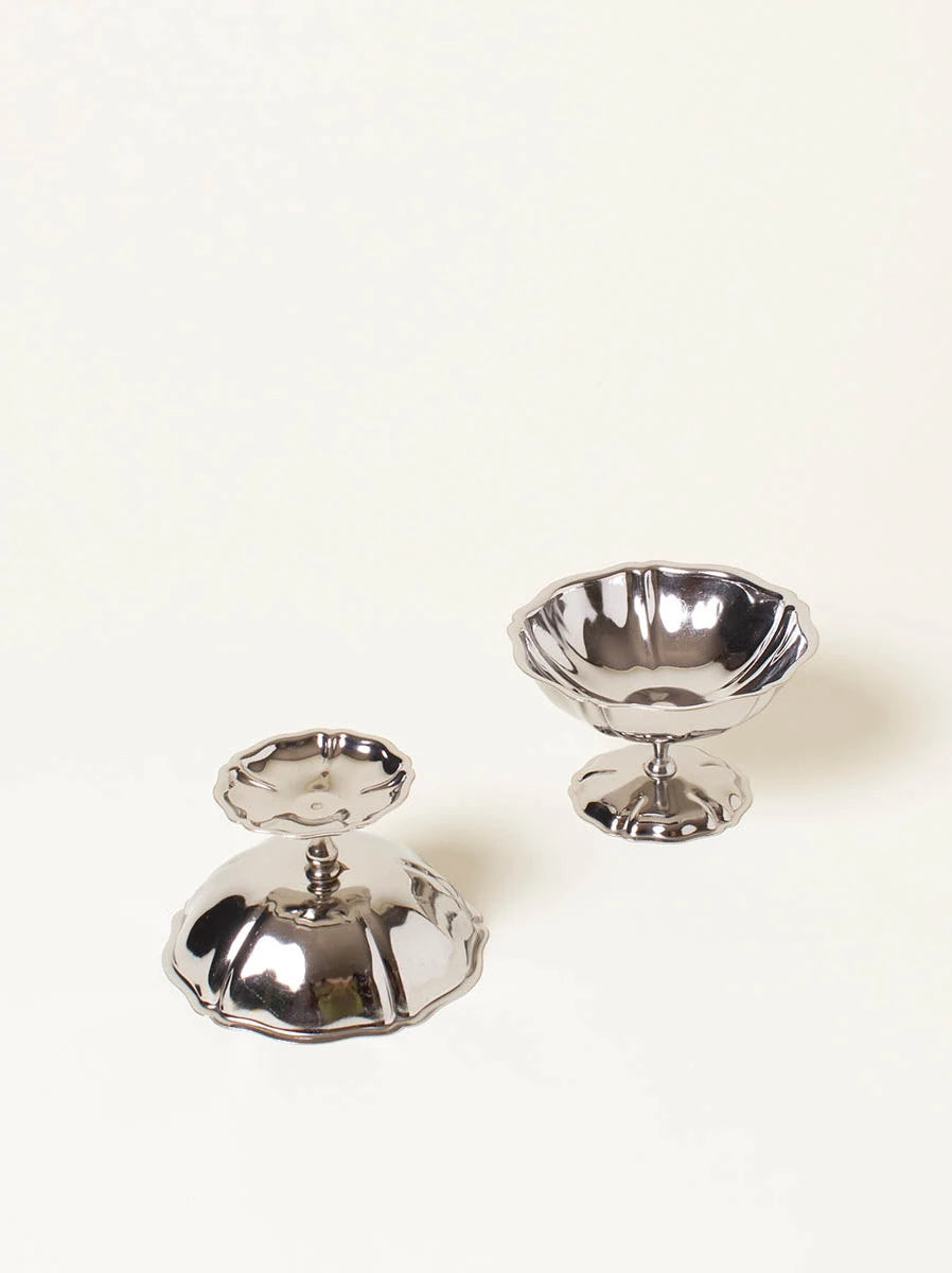 Low Silver Coupes Set of 2