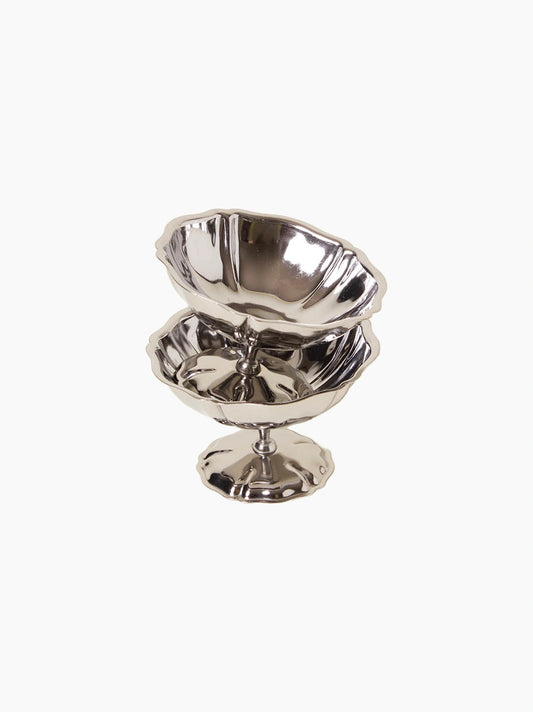 Low Silver Coupes Set of 2