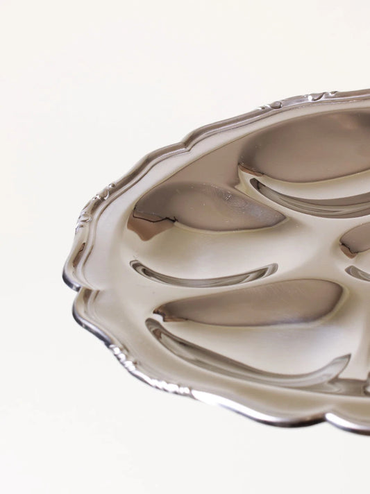 Silver Oyster Plate