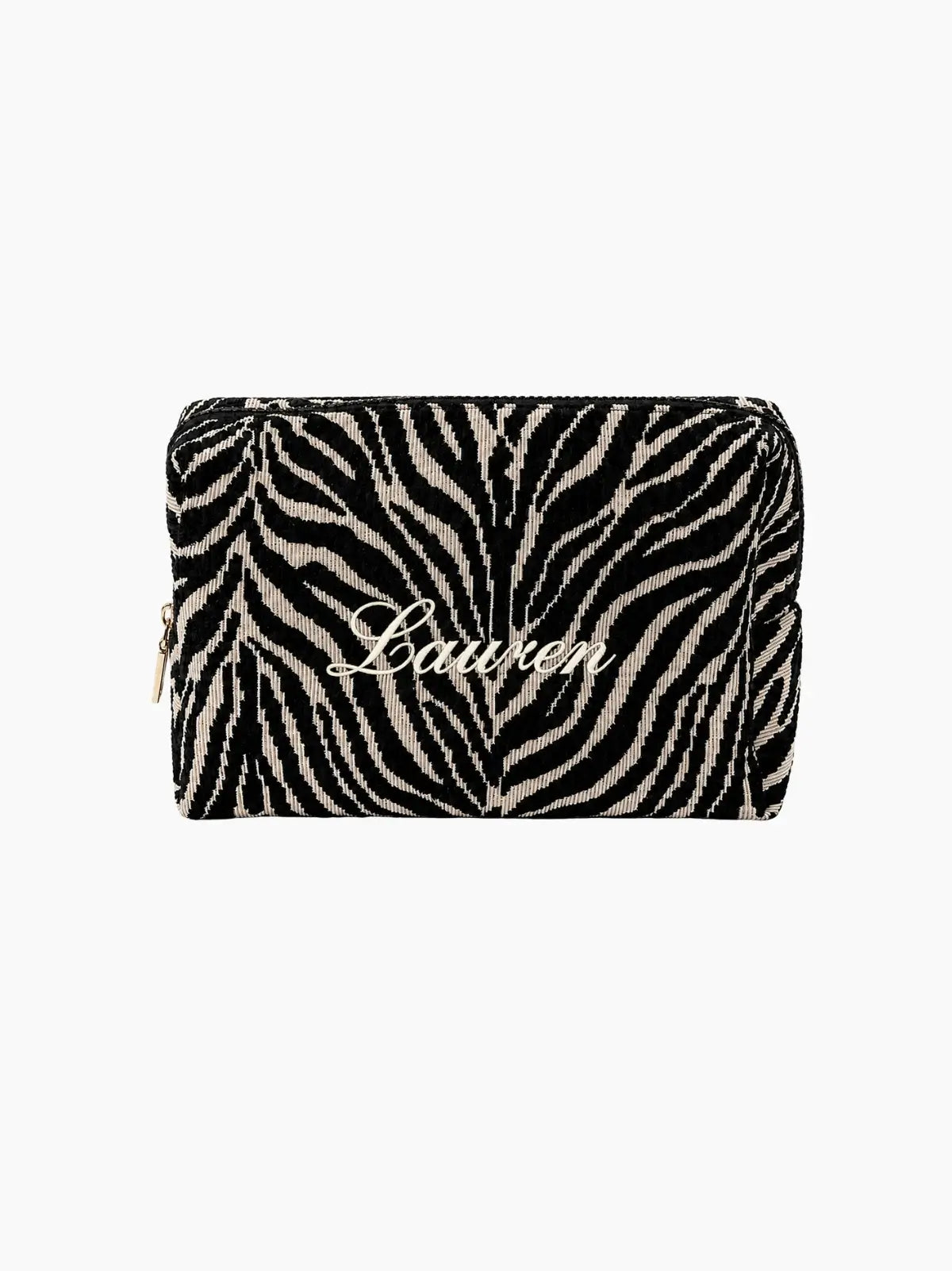 Personalised Zebra Large Pouch