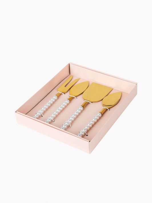 Pearl Cheese Knives Set
