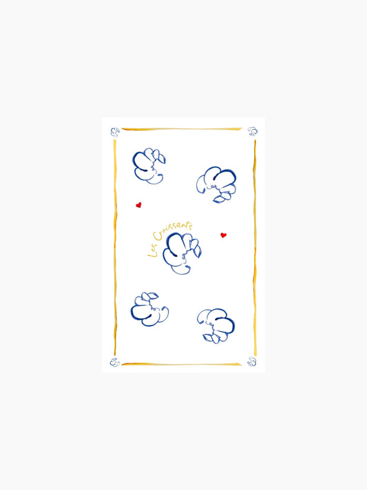 Les Croissants Tea Towel