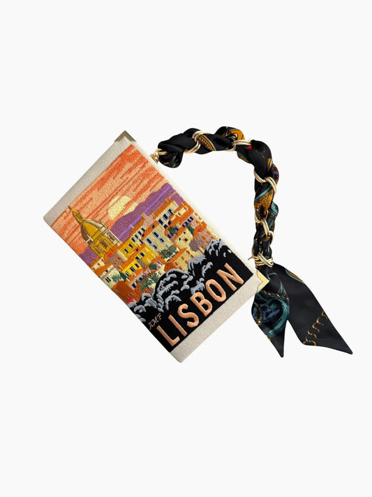 Lisbon Embroidered Clutch
