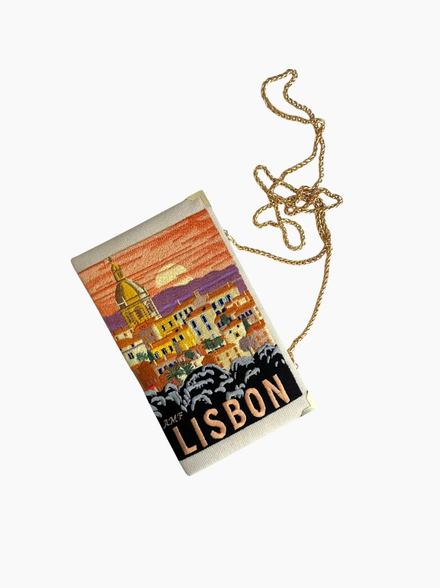 Lisbon Embroidered Clutch