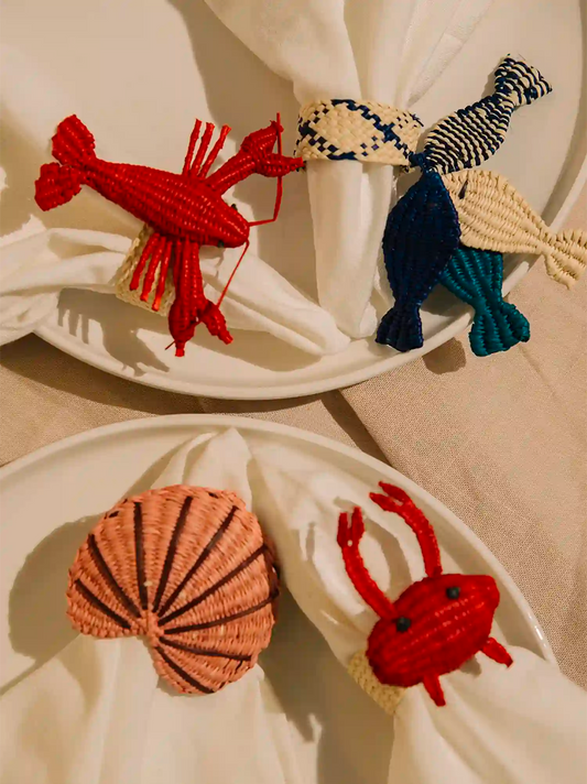 Lobster Napkin Ring Set
