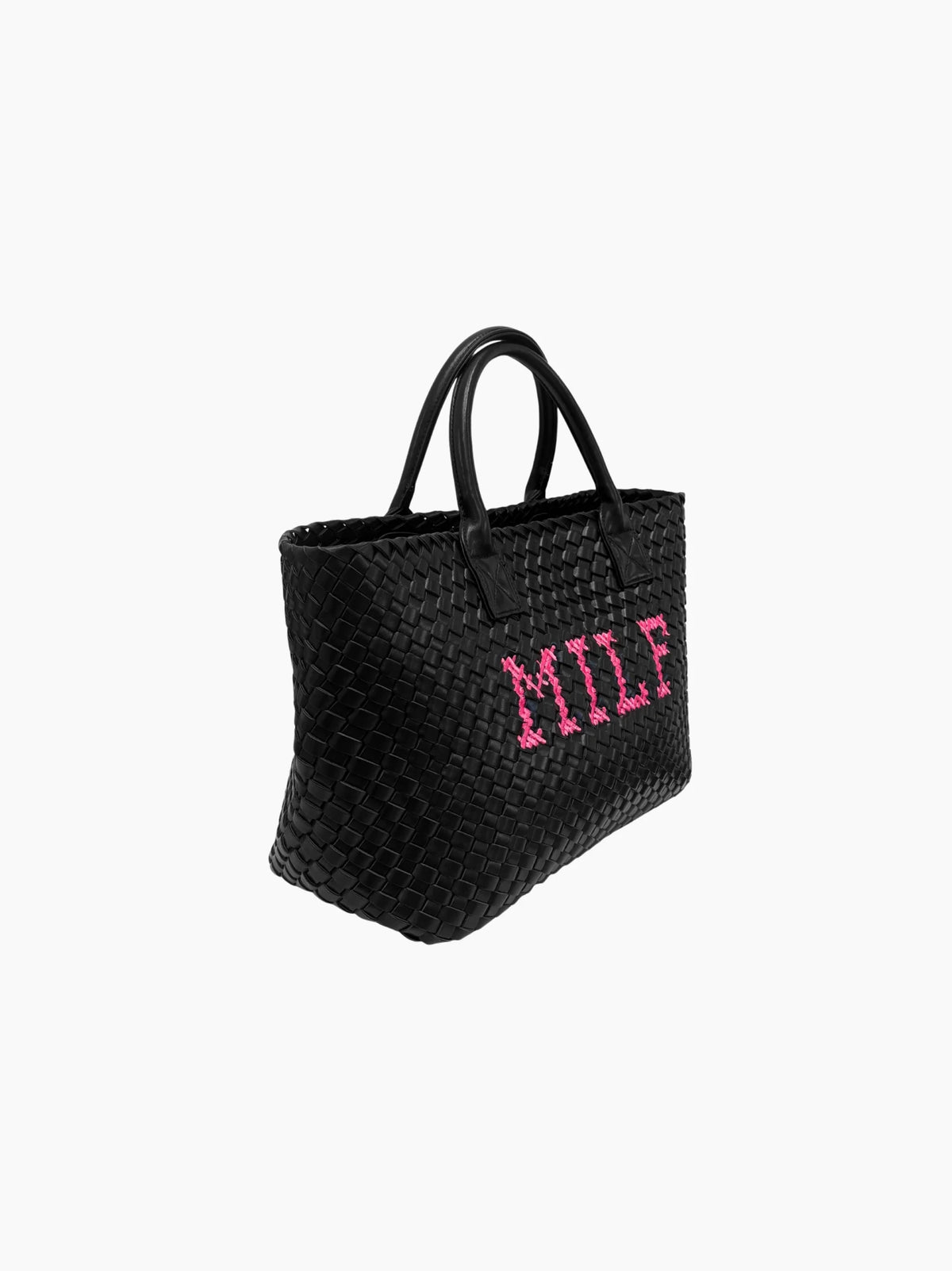 MILF Embroidered Woven Bag