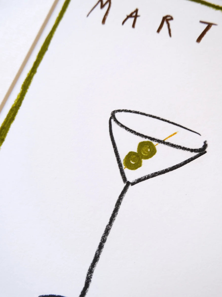 Martini Please Art Print