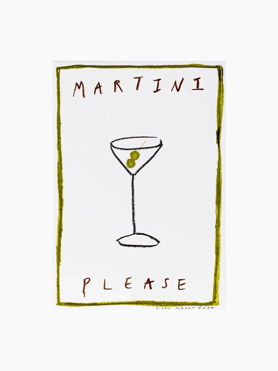 Martini Please Art Print