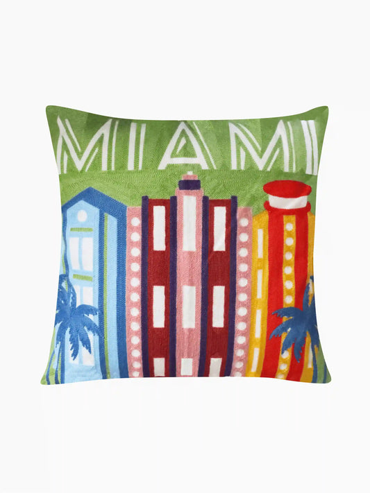 Miami Needlepoint Cushion