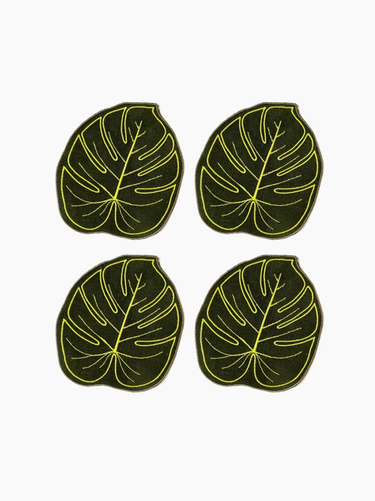 Monstera Leaf Cocktail Napkins