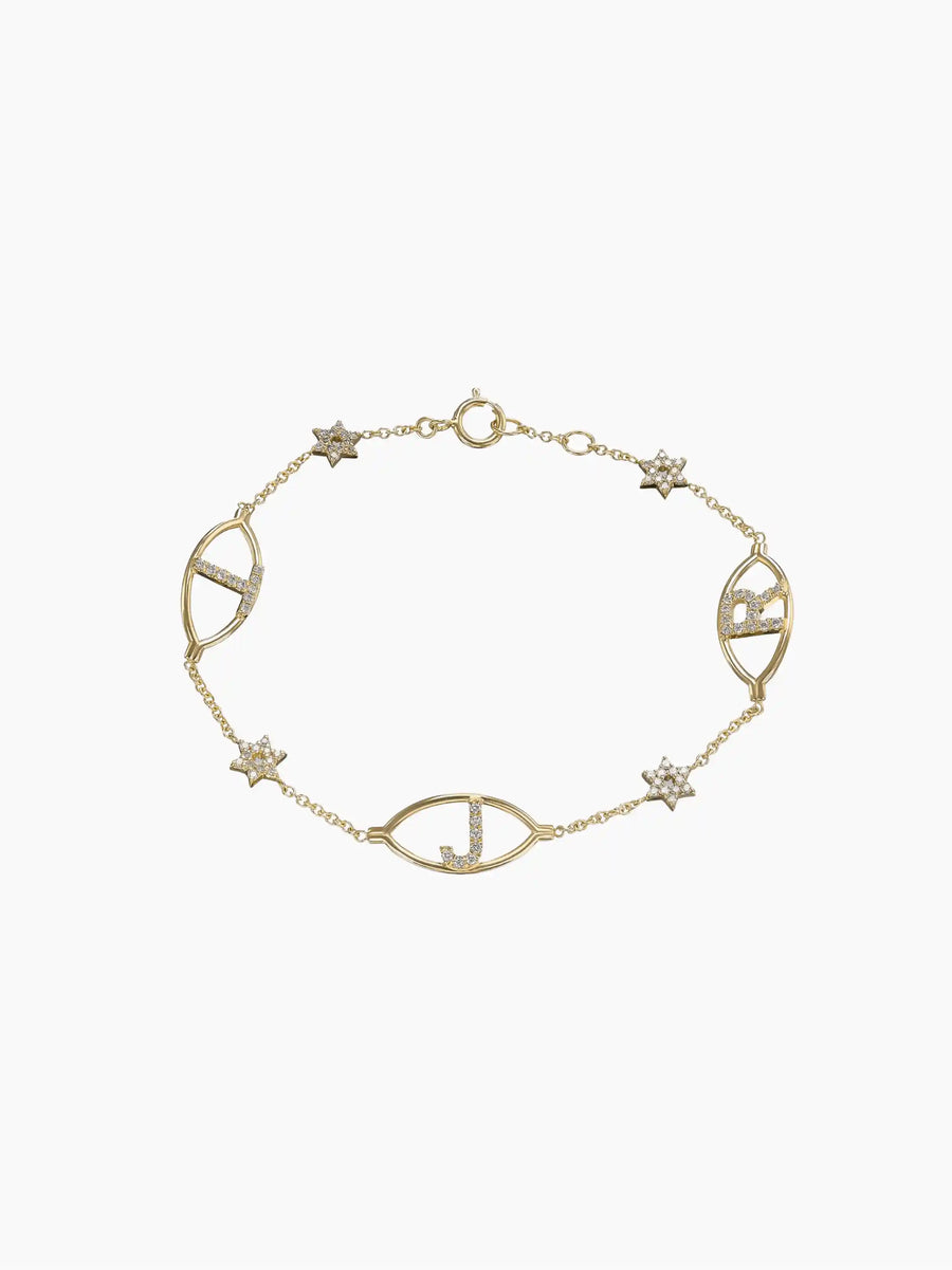 Personalised Multi-Letter Bracelet