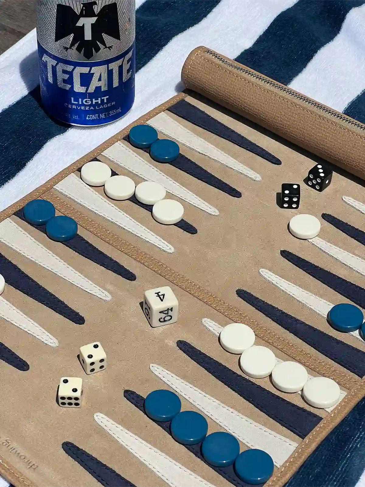 Nantucket Travel Backgammon Board