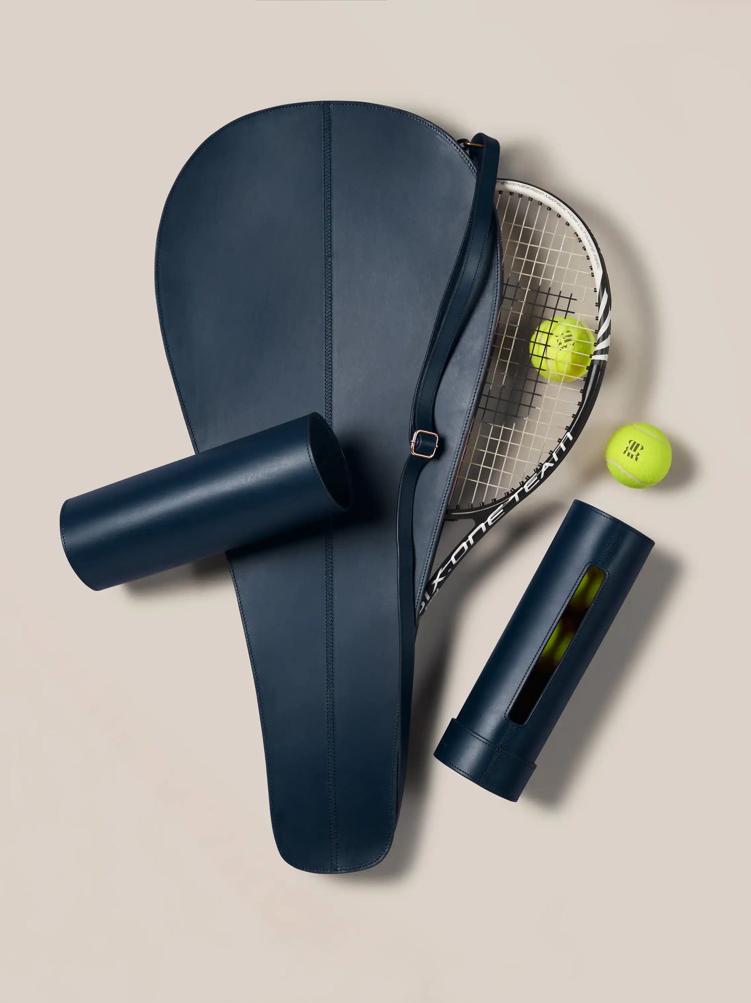 Personalised Leather Tennis Racket Case | The Go-To