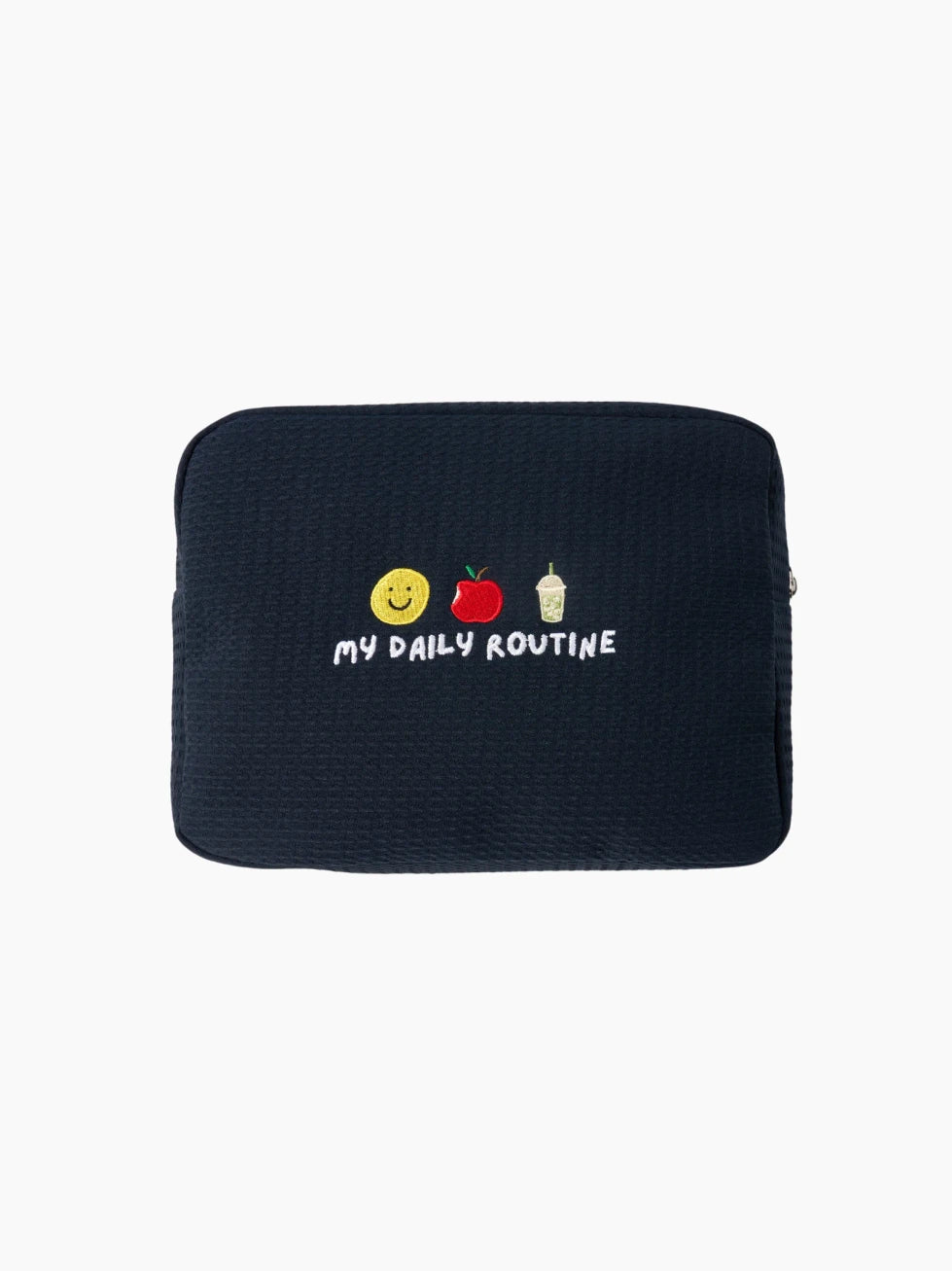 Personalised Navy Waffle Pouch