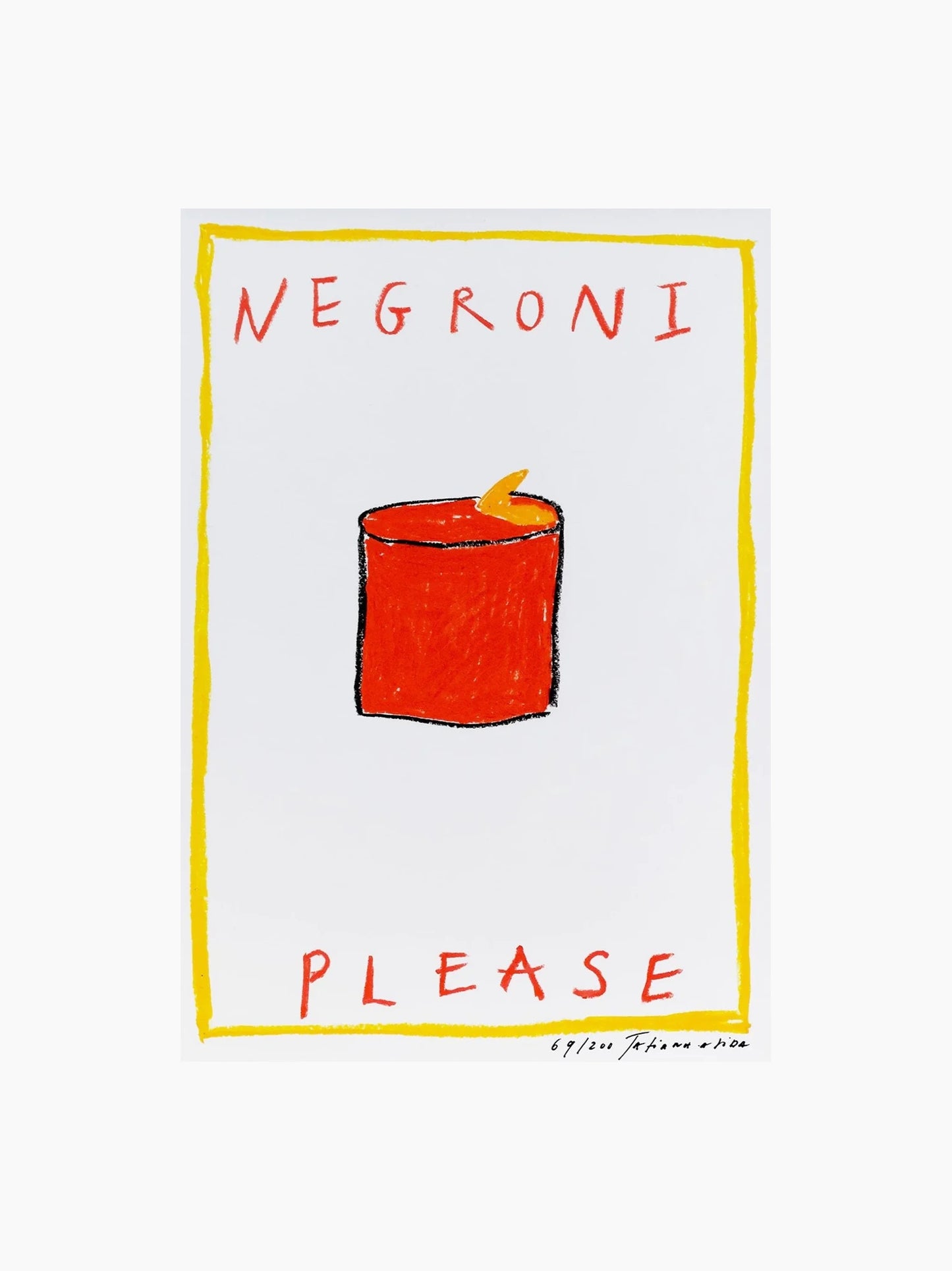 Negroni Please Art Print