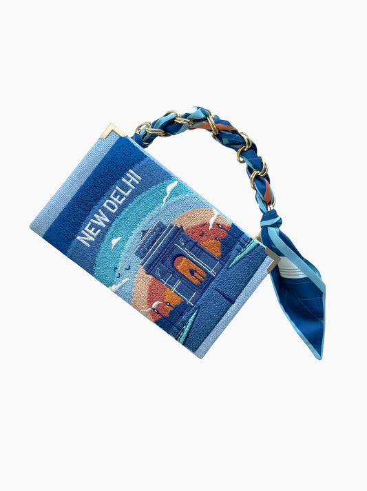 New Delhi Embroidered Clutch